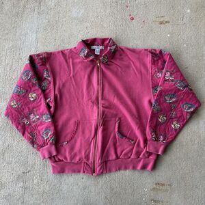 Women’s Vintage IZOD Club Golf Pink Zip Up Jacket Size Medium